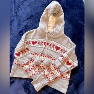 Hooded winter sweater